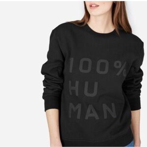 Everlane 100% Human Crewneck Pullover Cotton Sweatshirt Size Medium NWOT